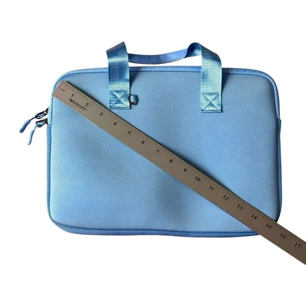 Laptop Sleeve 13.3-14 inch Case and Small Pouch Neoprene Computer Bag Light Blue